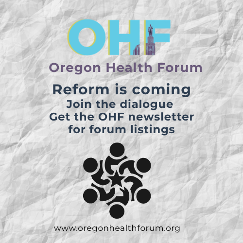 Reform is coming. Join the dialogue. Get the OHF newsletter for forum listings.